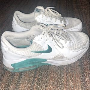 White and Green Nike Air Max